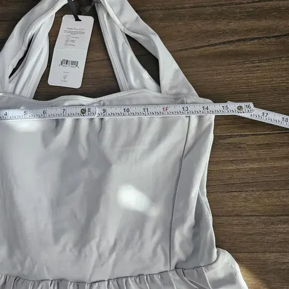 Varley Carina Dress Light Gray Women's Sizw Lrg NWT - Picture 7 of 14